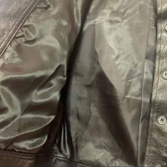 Oversized faux leather jacket - Picture 2 of 5